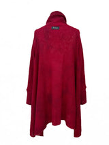 Teppapeysa|Blanket sweater, red