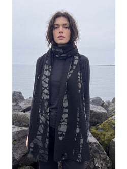Merino trefill | scarf, svartur • black