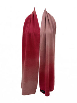 Merino trefill | scarf, ombré red