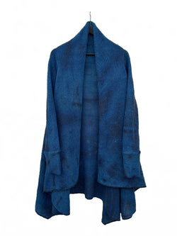 Teppapeysa|Blanket sweater,  indígó blár • indigo blue