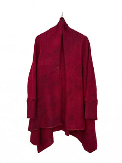 Teppapeysa|Blanket sweater, red