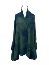 Teppapeysa|Blanket sweater,  skógarblágrænn • forest teal
