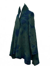 Teppapeysa|Blanket sweater,  skógarblágrænn • forest teal